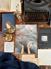 Load image into Gallery viewer, vintage oil painting inspiration - birds in flight