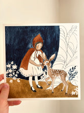 Load image into Gallery viewer, "The Fawn & the Girl" Print on Paper