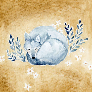 Sleeping Wolf Print