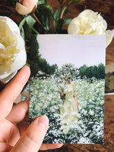 Load image into Gallery viewer, Cards - Girl with Flowers: In Green
